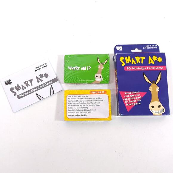 Smart A** 90s Nostalgia Card Game Expansion Stand Alone NEW Sealed Box Wear - Picture 3 of 3